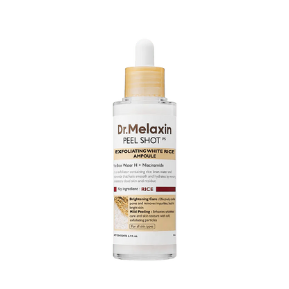 Dr. Melaxin Peel Shot Rice Exfoliating Serum Blackhead Removal Hydrating Korean Skin Care