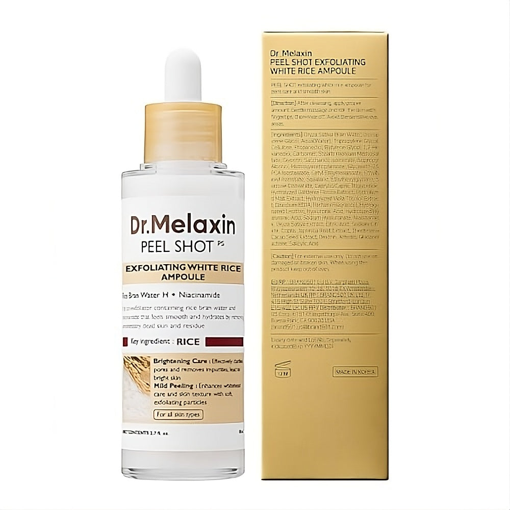 Dr. Melaxin Peel Shot Rice Exfoliating Serum Blackhead Removal Hydrating Korean Skin Care