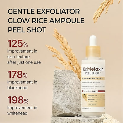 Dr. Melaxin Peel Shot Rice Exfoliating Serum Blackhead Removal Hydrating Korean Skin Care