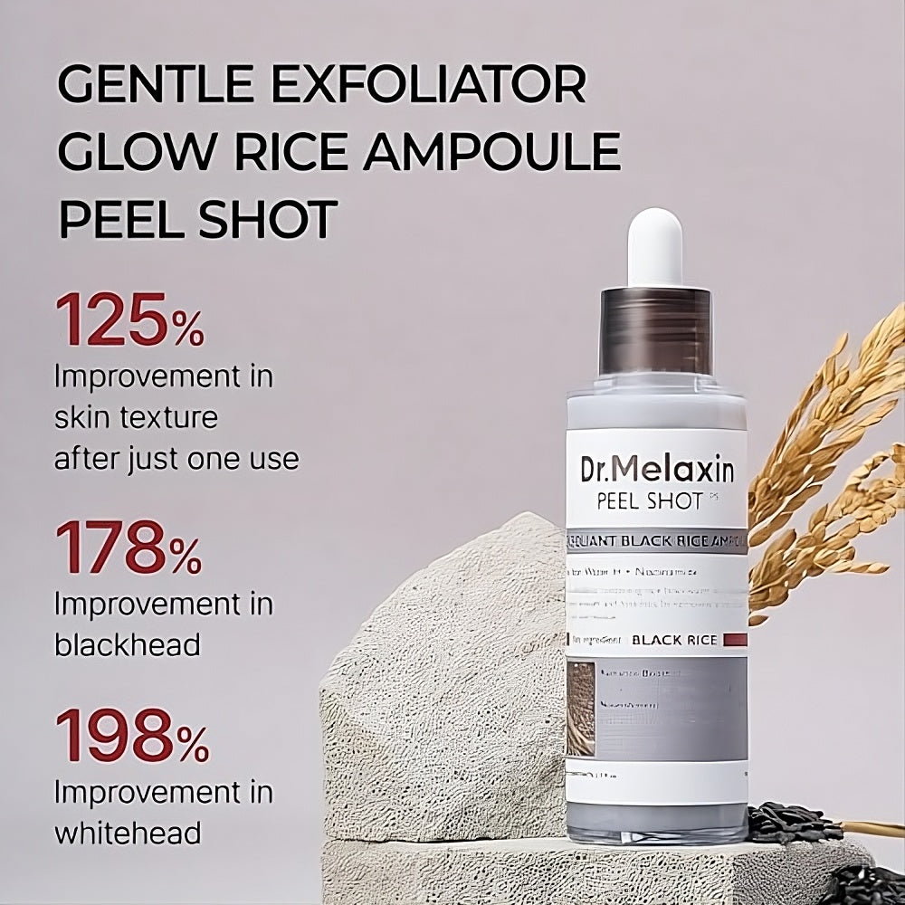 Dr. Melaxin Peel Shot Rice Exfoliating Serum Blackhead Removal Hydrating Korean Skin Care