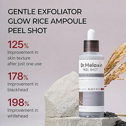 Dr. Melaxin Peel Shot Rice Exfoliating Serum Blackhead Removal Hydrating Korean Skin Care